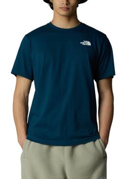 T-shirt The North Face Box bleue pour homme