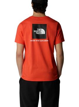 T-shirt The North Face Box orange pour homme