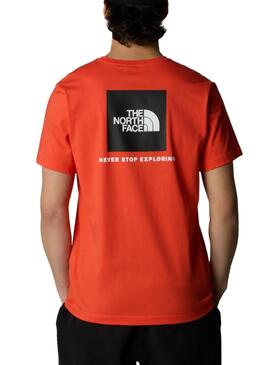 T-shirt The North Face Box orange pour homme