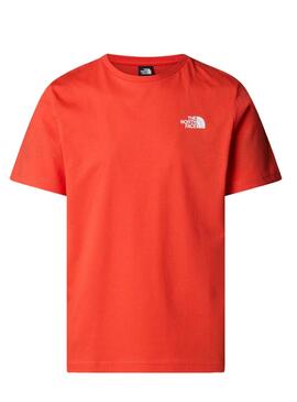 T-shirt The North Face Box orange pour homme