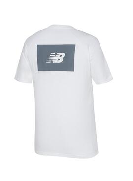 T-shirt New Balance Logo blanc pour homme