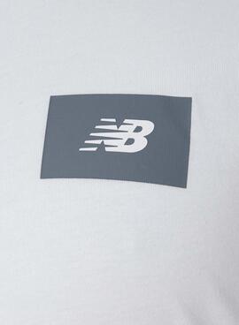 T-shirt New Balance Logo blanc pour homme