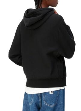 Sweat à capuche Carhartt WIP noir pour femme