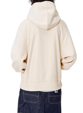 Sweat à capuche Carhartt WIP beige pour femme