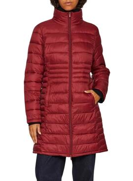 Manteau Vila Visibiria grenat pour femme