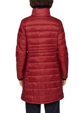 Manteau Vila Visibiria grenat pour femme