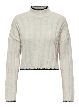 Pull beige Jersey Only Chick pour femme