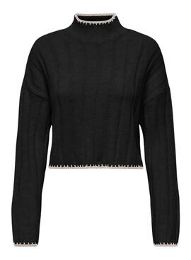 Pull Only Chick noir pour femme.