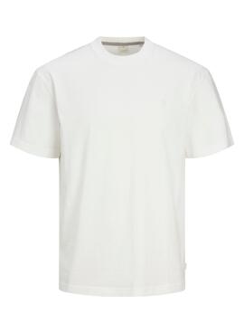 T-shirt Jack and Jones Logan blanc pour homme