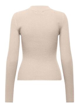 Pull Only Louisa beige pour femme