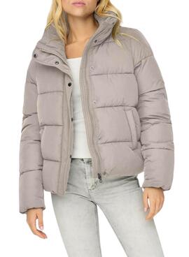 Veste matelassée Only New Cool beige pour femme