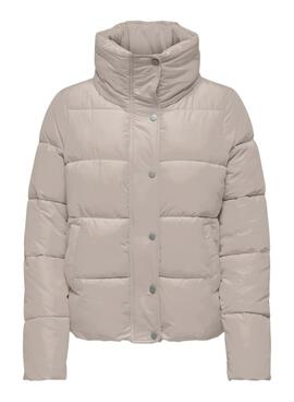 Veste matelassée Only New Cool beige pour femme