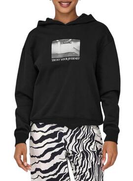 Sweatshirt Only Cassie noir pour femme