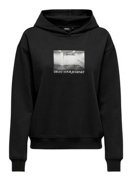 Sweatshirt Only Cassie noir pour femme