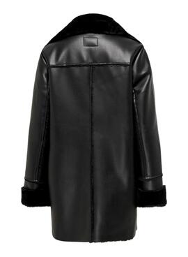 Manteau Only Mariam biker noir pour femme