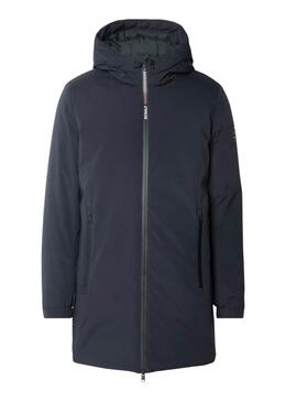 Manteau Ecoalf Pasualf bleu marine pour homme