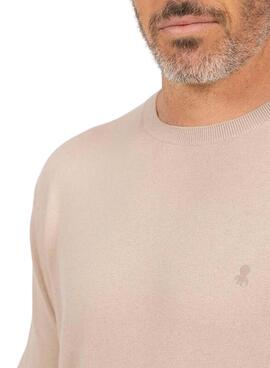 Pull El Pulpo Basique Cachemire camel pour homme