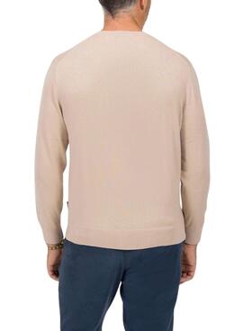 Pull El Pulpo Basique Cachemire camel pour homme