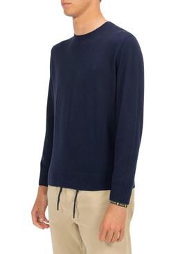 Pull El Pulpo Basique Cachemire bleu marine pour homme