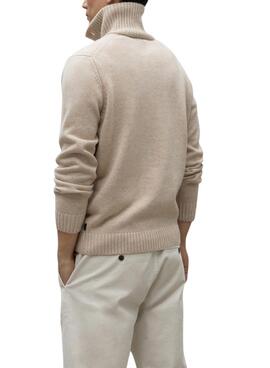 Pull Ecoalf Idesiaalf beige pour homme