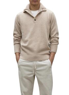 Pull Ecoalf Idesiaalf beige pour homme