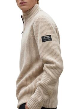 Pull Ecoalf Dragoalf beige pour homme