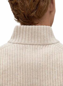 Pull Ecoalf Dragoalf beige pour homme