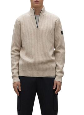 Pull Ecoalf Dragoalf beige pour homme