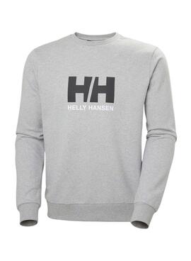 Sweat à capuche Helly Hansen HH Logo gris pour homme