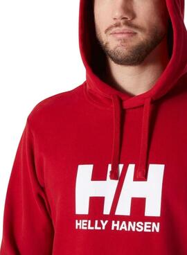 Sweat à capuche Helly Hansen Basic Hood rouge pour homme