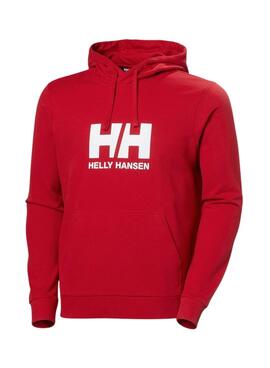 Sweat à capuche Helly Hansen Basic Hood rouge pour homme