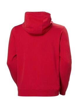 Sweat à capuche Helly Hansen Basic Hood rouge pour homme