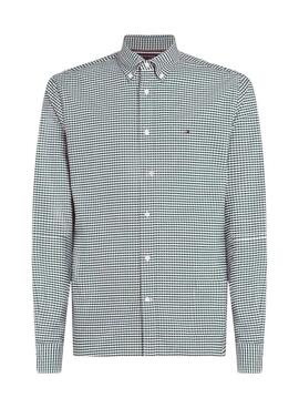 Chemise Tommy Hilfiger Gingham verte et blanche pour homme