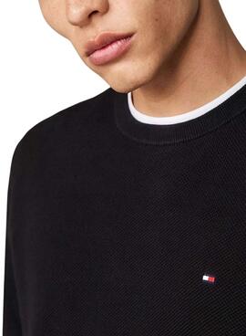 Pull Tommy Hilfiger Essential noir pour homme