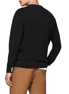 Pull Tommy Hilfiger Essential noir pour homme