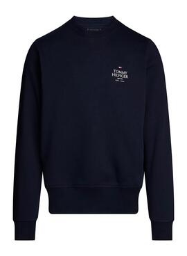 Sweatshirt Tommy Hilfiger Stack marine pour homme