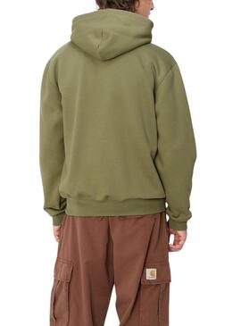 Sweat à capuche Carhartt Hood vert pour homme