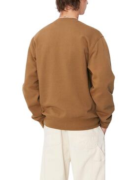 Sweatshirt Carhartt Heart Train marron pour homme