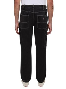 Pantalon en jean Dickies Garyville noire pour homme