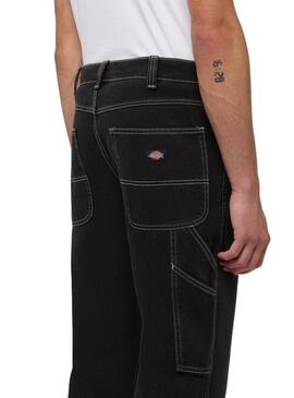 Pantalon en jean Dickies Garyville noire pour homme