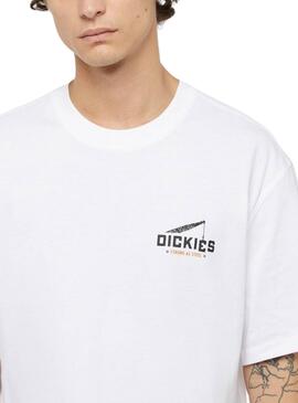 T-shirt Dickies Industrial Zone blanc pour homme