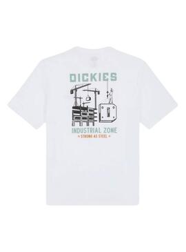 T-shirt Dickies Industrial Zone blanc pour homme