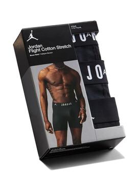 Pack de 3 boxers Jordan Flight Core noir pour homme