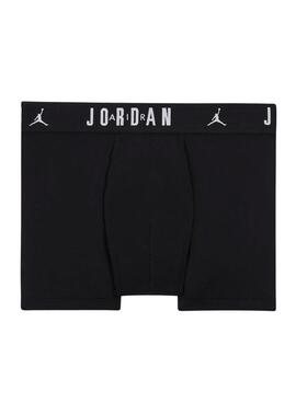 Pack de 3 boxers Jordan Flight Cotton Core noirs pour garçon