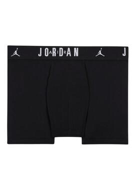 Pack de 3 boxers Jordan Flight Cotton Core noirs pour garçon