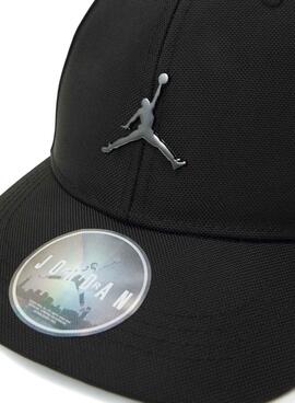 Casquette Jordan Jumpman Metal Curve Brim noire pour garçon et fille