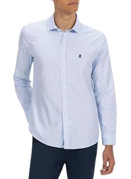 Chemise El Pulpo Twill à carreaux bleu royal pour homme