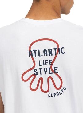 T-shirt El Pulpo Atlantic Lifestyle blanc pour homme