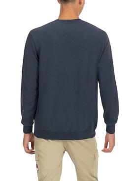 Sweat-shirt El Pulpo Snowboard bleu marine pour homme.