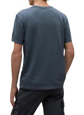 T-shirt Ecoalf Almeralf pétrole pour homme